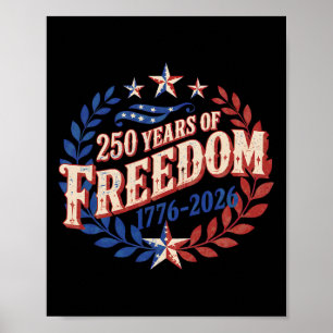 250 Jahre Amerika-Jubiläum 250. Unabhängigkeit D Poster