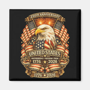 250 Jahre Amerika-Jubiläum 250. Unabhängigkeit Magnet