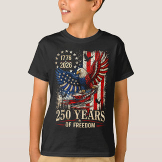 250 Jahre Amerika Jubiläum Adler Unabhängigkeit T-Shirt
