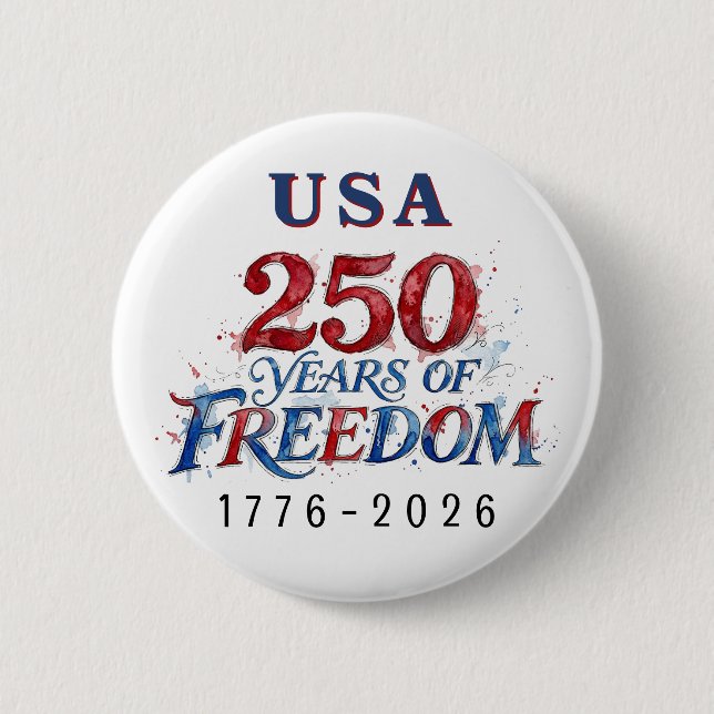 250 Jahre Amerika-Jubiläum  Button (Vorderseite)