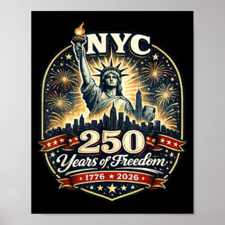 250 Jahre Amerika-Jubiläum NYC 250. Jubiläum Poster