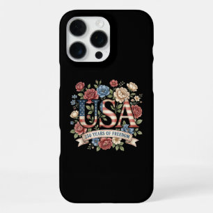250 Jahre Amerika Jubiläumsblumen USA 250. Bi iPhone 16 Pro Max Hülle