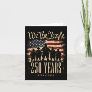 250 Jahre Amerika Patriotisch 4. Juli 250 Karte