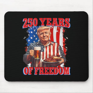 250 Jahre Amerika Trump 4. Juli 2026 Freiheit Unab Mousepad