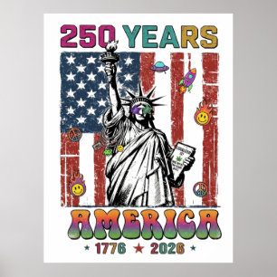 250 Jahre Amerika Vierter Juli 2026 Patrio Semiqu Poster