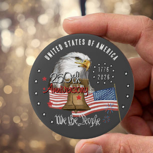 250 Jahre Amerika We The People Adler & Freiheit Button