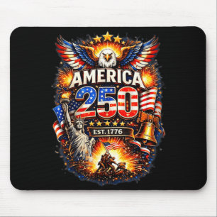 250 Jahre amerikanisch 1776 2026 250. Geburtstag d Mousepad