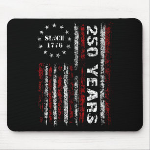 250 Jahre amerikanisch 1776 2026 250. USA-Jubiläum Mousepad