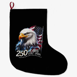 250 Jahre Amerikanisch 250. Jahrestag Patriotisch Großer Weihnachtsstrumpf
