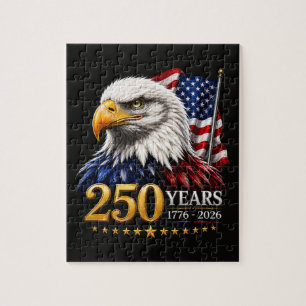 250 Jahre Amerikanisch 250. Jubiläum Patriotisch U Puzzle