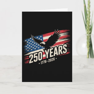 250 Jahre amerikanisch 250. Jubiläum Us Usa-Flagge Karte