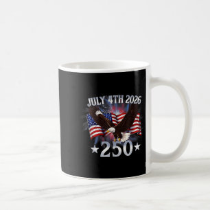 250 Jahre amerikanisch 250. Jubiläum USA-Flagge 4. Kaffeetasse