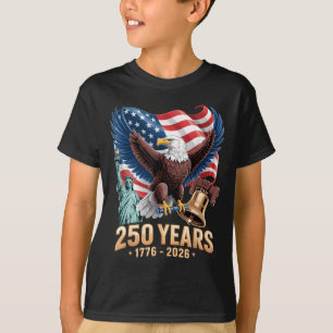 250 Jahre Amerikanisch 250. Jubiläum USA-Flagge 4. T-Shirt