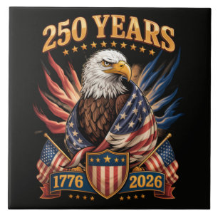250 Jahre Amerikanisch 250. Jubiläum USA Patriotis Fliese
