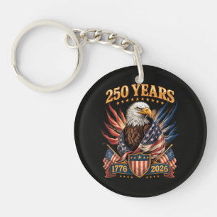 250 Jahre Amerikanisch 250. Jubiläum USA Patriotis Schlüsselanhänger
