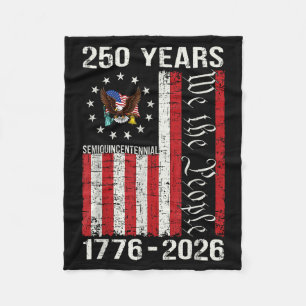 250 Jahre amerikanisch 250. Jubiläum USA US-Flagge Fleecedecke