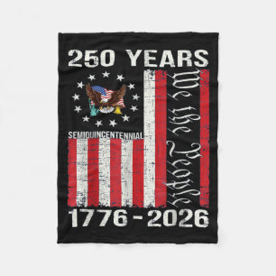 250 Jahre amerikanisch 250. Jubiläum USA US-Flagge Fleecedecke