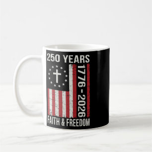 250 Jahre Amerikanisch 250. Jubiläum USA US-Flagge Kaffeetasse