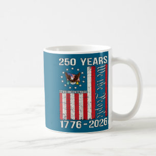 250 Jahre amerikanisch 250. Jubiläum USA US-Flagge Kaffeetasse
