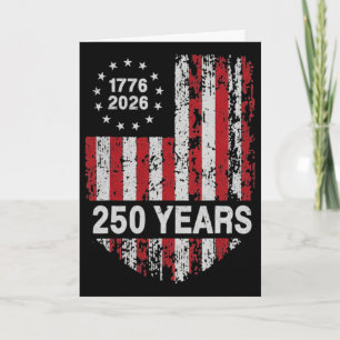 250 Jahre Amerikanisch 250. Jubiläum USA US-Flagge Karte