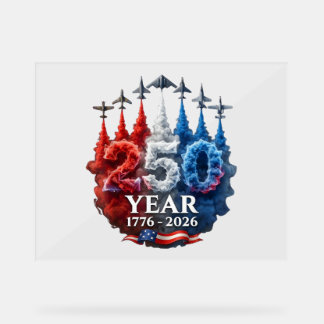 250 Jahre Amerikanisch 250. USA Patriotisch 4. Jul Acrylschild