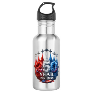 250 Jahre Amerikanisch 250. USA Patriotisch 4. Jul Edelstahlflasche