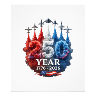 250 Jahre Amerikanisch 250. USA Patriotisch 4. Jul Fotodruck