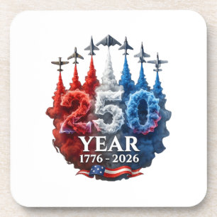 250 Jahre Amerikanisch 250. USA Patriotisch 4. Jul Getränkeuntersetzer