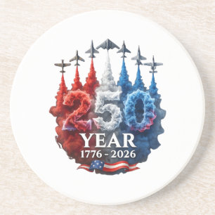 250 Jahre Amerikanisch 250. USA Patriotisch 4. Jul Getränkeuntersetzer
