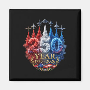 250 Jahre amerikanisch 250. USA patriotisch 4. Jul Magnet