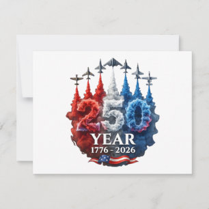 250 Jahre Amerikanisch 250. USA Patriotisch 4. Jul Save The Date