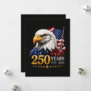 250 Jahre Amerikanische 250. Jubiläum Patriotisch Feiertagskarte