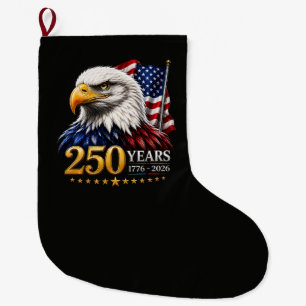 250 Jahre Amerikanische 250. Jubiläum Patriotisch  Großer Weihnachtsstrumpf