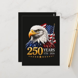 250 Jahre Amerikanische 250. Jubiläum Patriotisch  Postkarte
