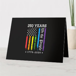 250 Jahre Amerikanische 250. Jubiläum US LGBT Pr Karte