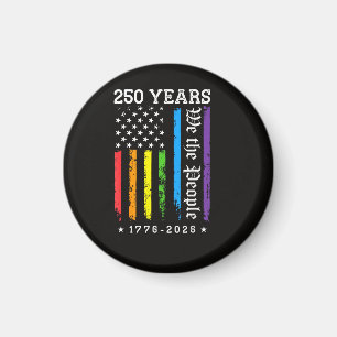 250 Jahre Amerikanische 250. Jubiläum US LGBT Pr Magnet