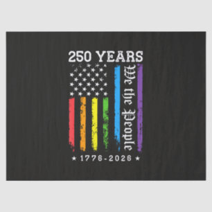250 Jahre Amerikanische 250. Jubiläum US LGBT Pr Seidenpapier