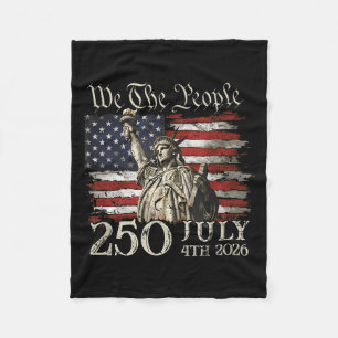 250 Jahre Amerikanische 250. Jubiläum US USA-Flagg Fleecedecke
