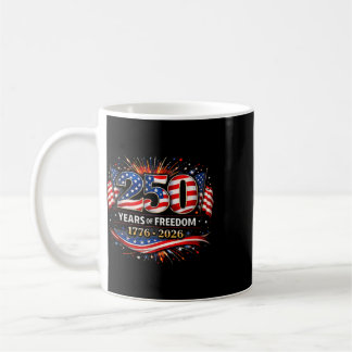 250 Jahre amerikanische Flagge 1776-2026 250. Gebu Kaffeetasse