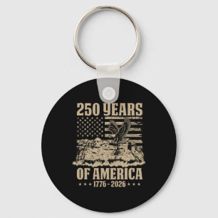 250 Jahre amerikanische Flagge 1776-2026 250. Gebu Schlüsselanhänger