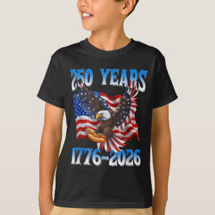 250 Jahre Amerikanische Flagge 1776 2026 Adler Hot T-Shirt