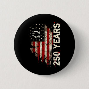 250 Jahre Amerikanische Flagge 250. Jubiläum USA Button