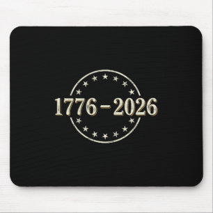 250 Jahre amerikanische Flagge - Vorder- und Rücks Mousepad
