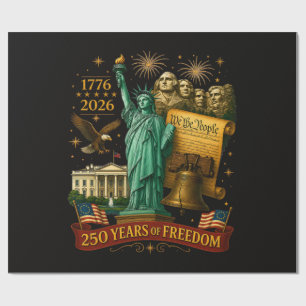 250 Jahre amerikanische Freiheit Geschenkpapier