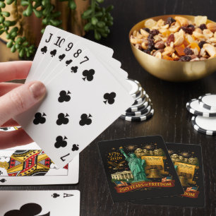 250 Jahre amerikanische Freiheit Spielkarten