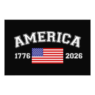 250 Jahre amerikanische Unabhängigkeit 1776 2026 Fotodruck