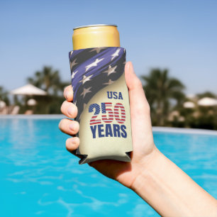 250 Jahre Amerikanische Unabhängigkeit Geburtstag Selters Dosenkühler