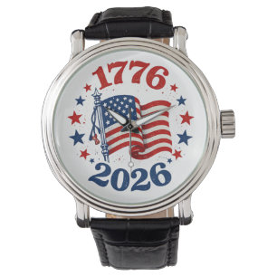 250 Jahre Amerikanische Unabhängigkeit Patriotisch Armbanduhr
