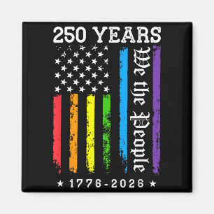 250 Jahre Amerikanischer 250. Jahrestag LGBT Magnet