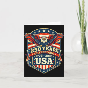 250 Jahre amerikanischer 250. Jahrestag USA Patrio Karte